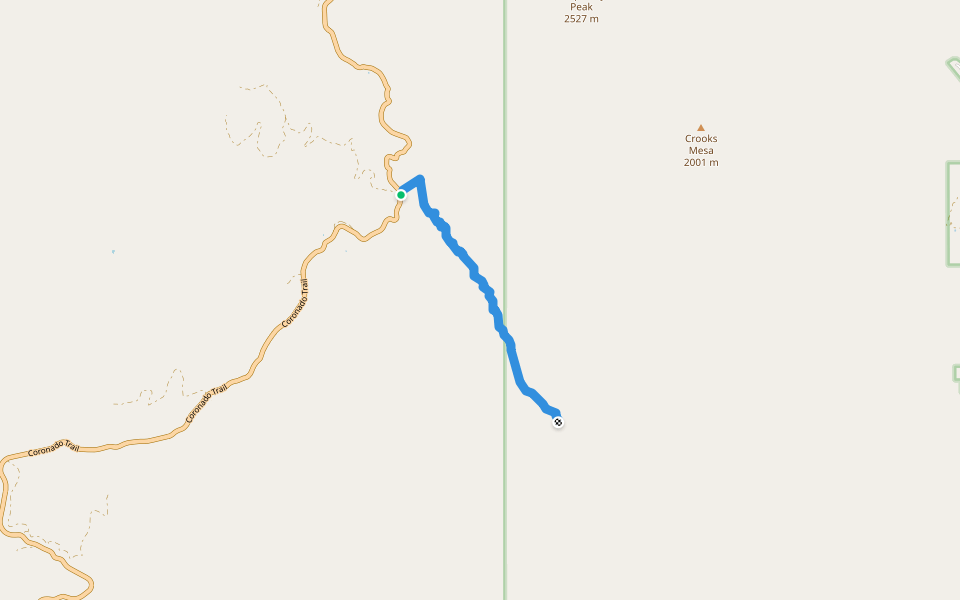 Trail #89 walking route map in Clifton