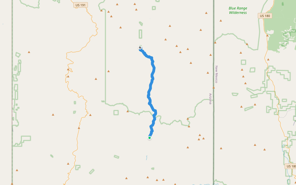 Blue River Trail #101 walking route map in Clifton