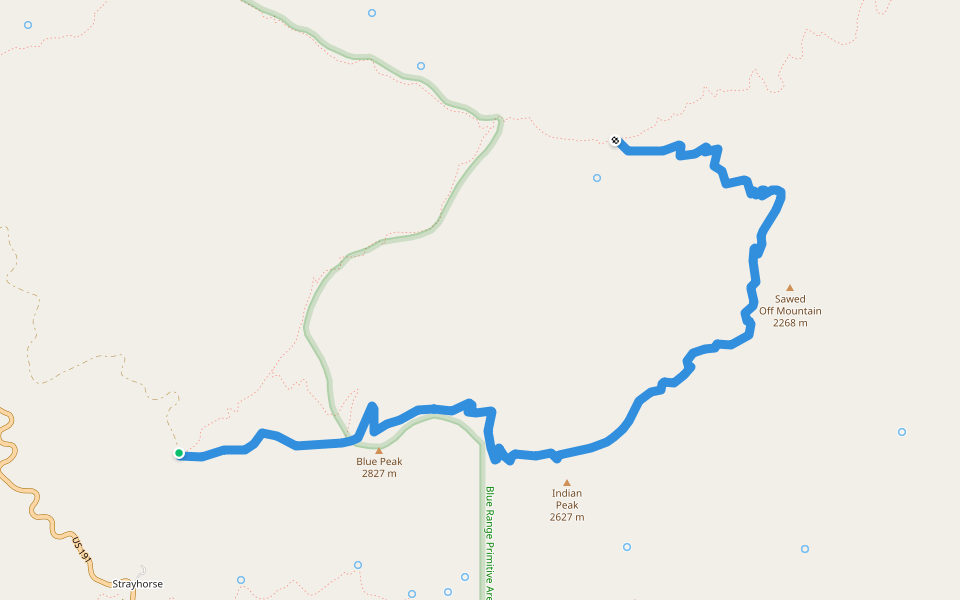 Trail #72 walking route map in Clifton