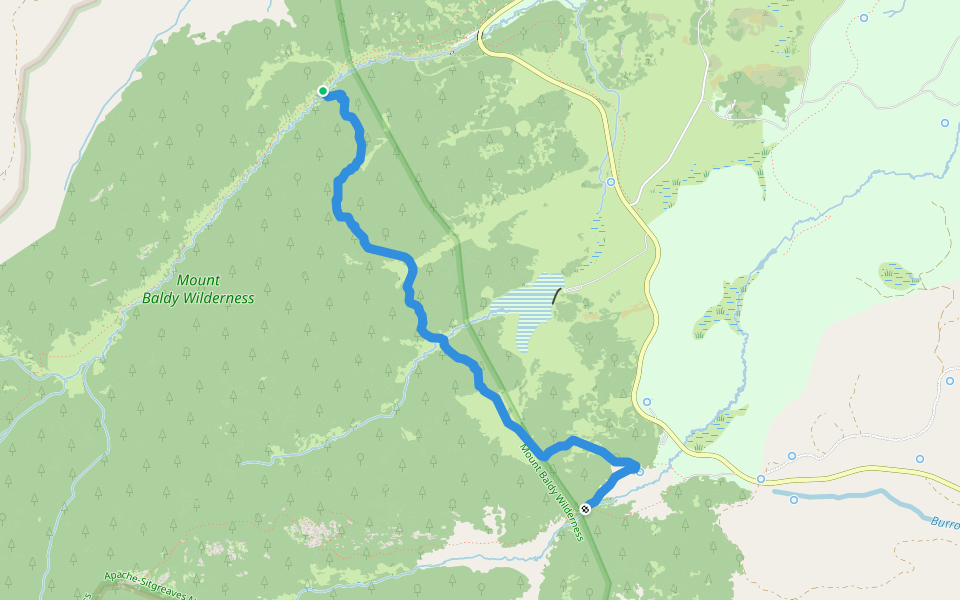 Crossover Trail #96 walking route map in Greer
