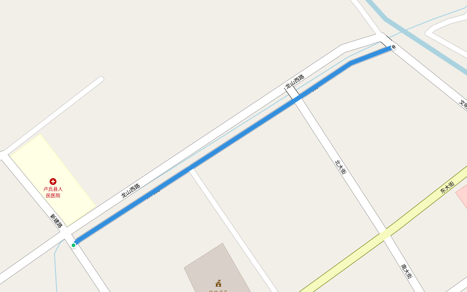 休闲街 walking route map in San Men Xia Shi