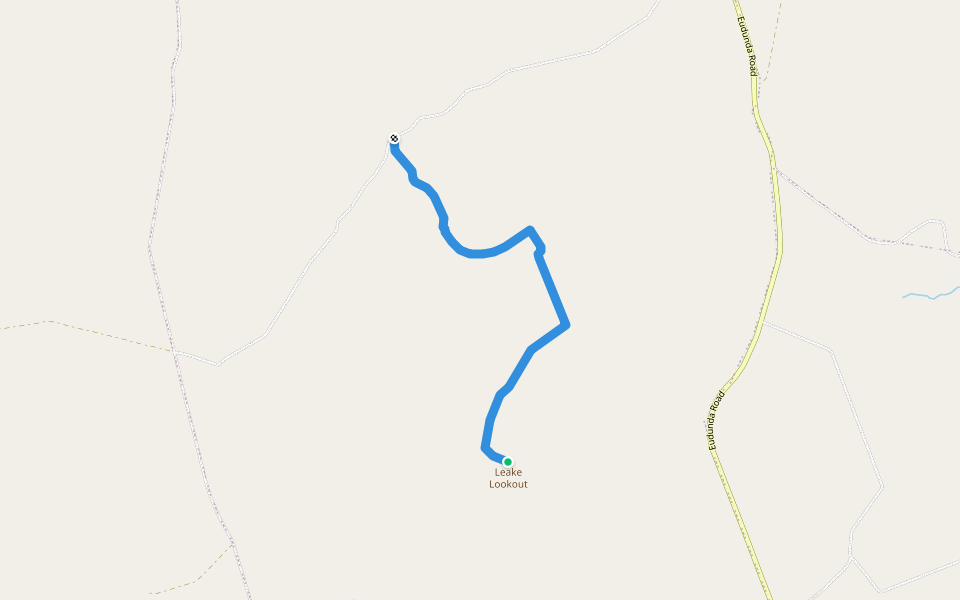 Lavender Federation Trail walking route map in Dutton