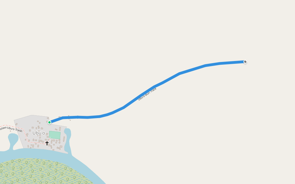 Ubu'o-Buri Track walking route map in Tetehui