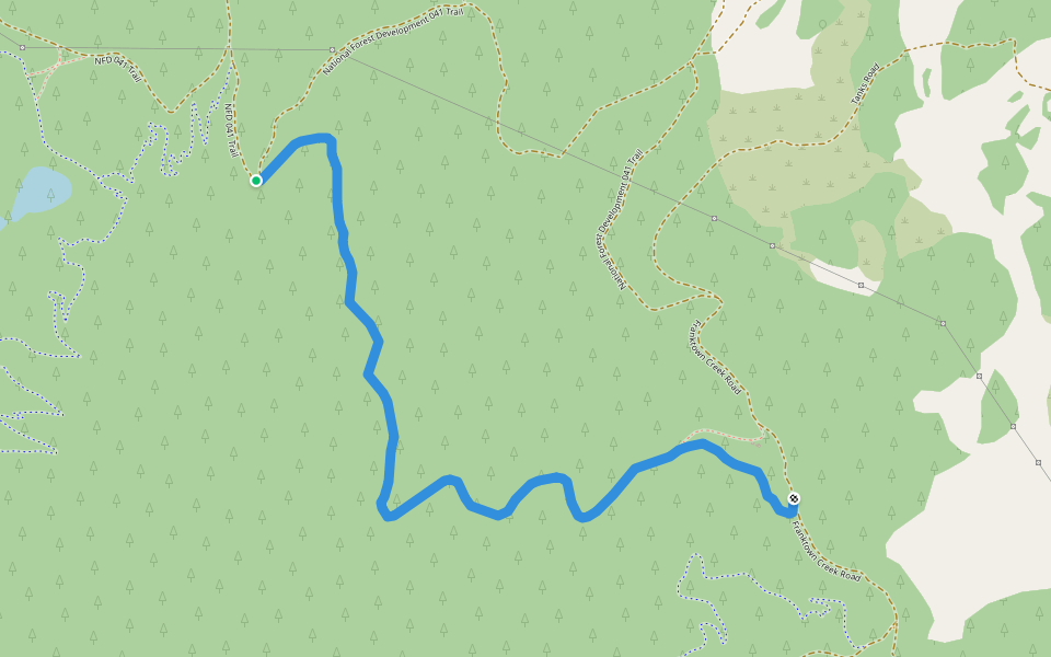 Red House Flume Trail walking route map in New Washoe City