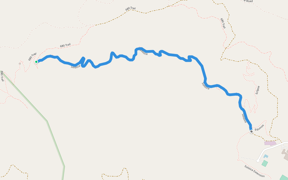 Solstice walking route map in San Anselmo
