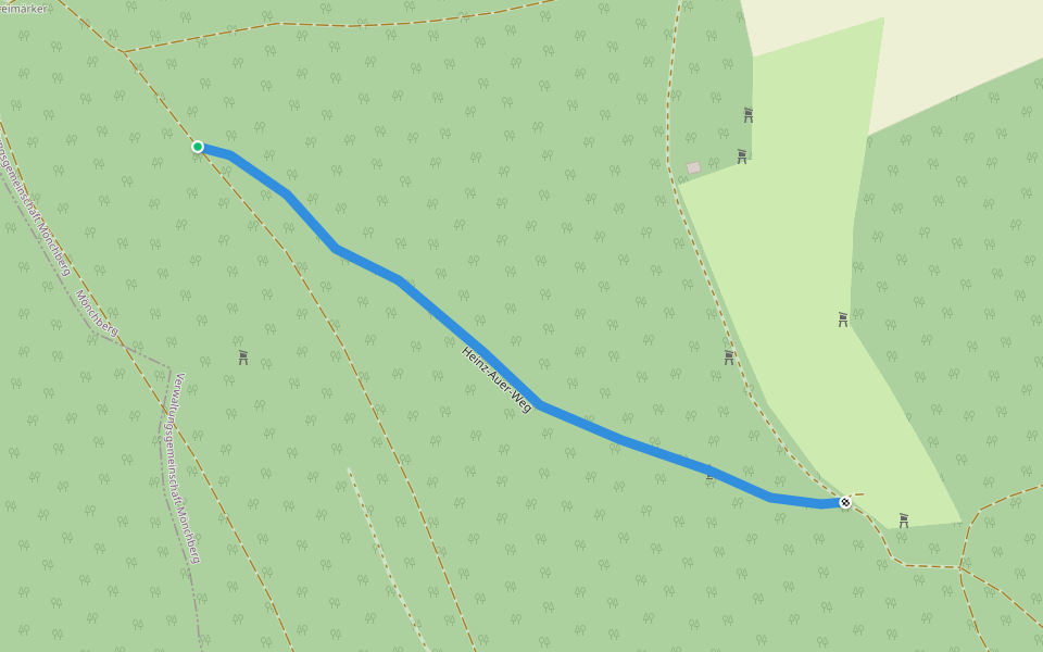 Heinz-Auer-Weg walking route map in Mönchberg