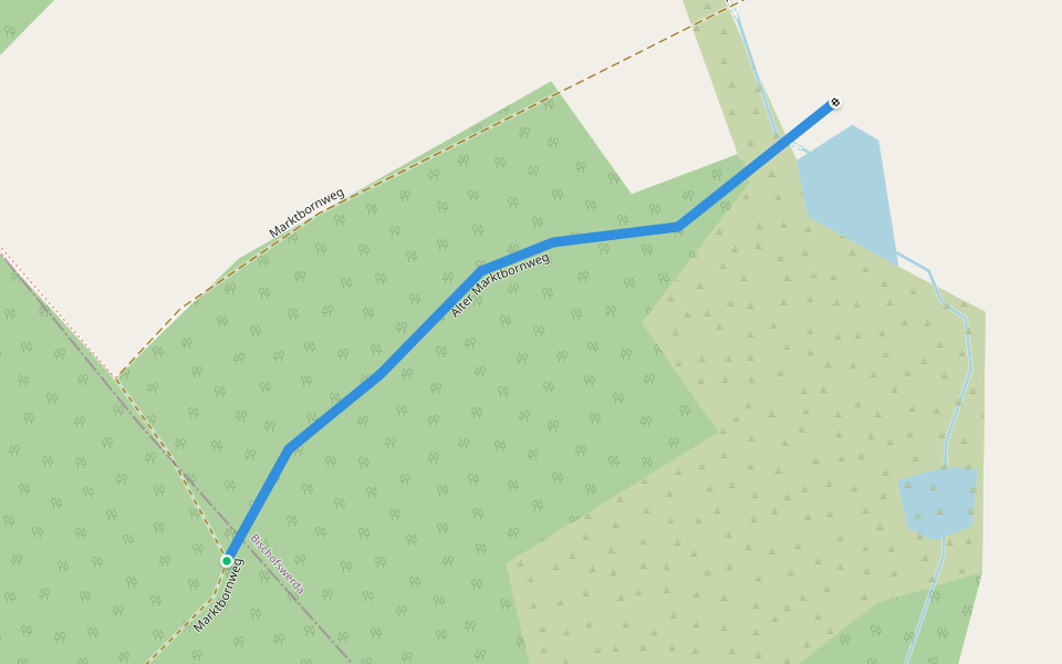 Alter Marktbornweg walking route map in Stolpen
