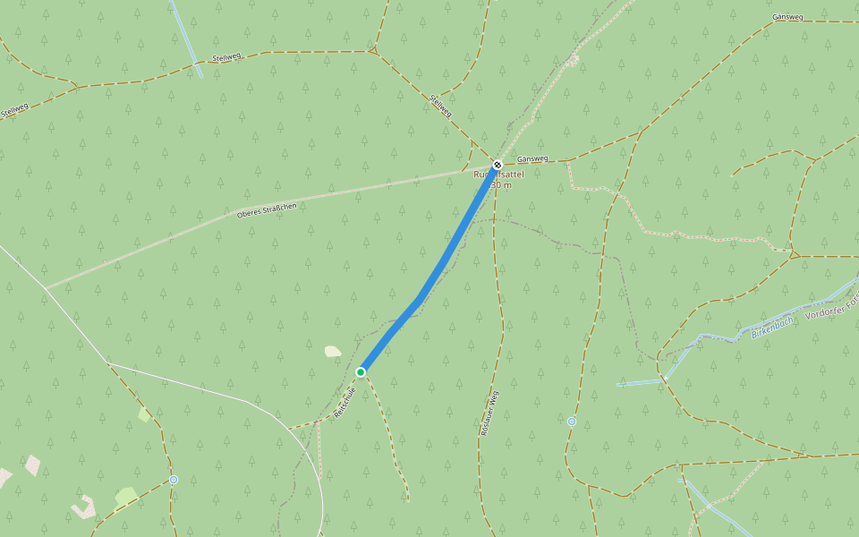 Reitschule walking route map in Vordorfer Forst