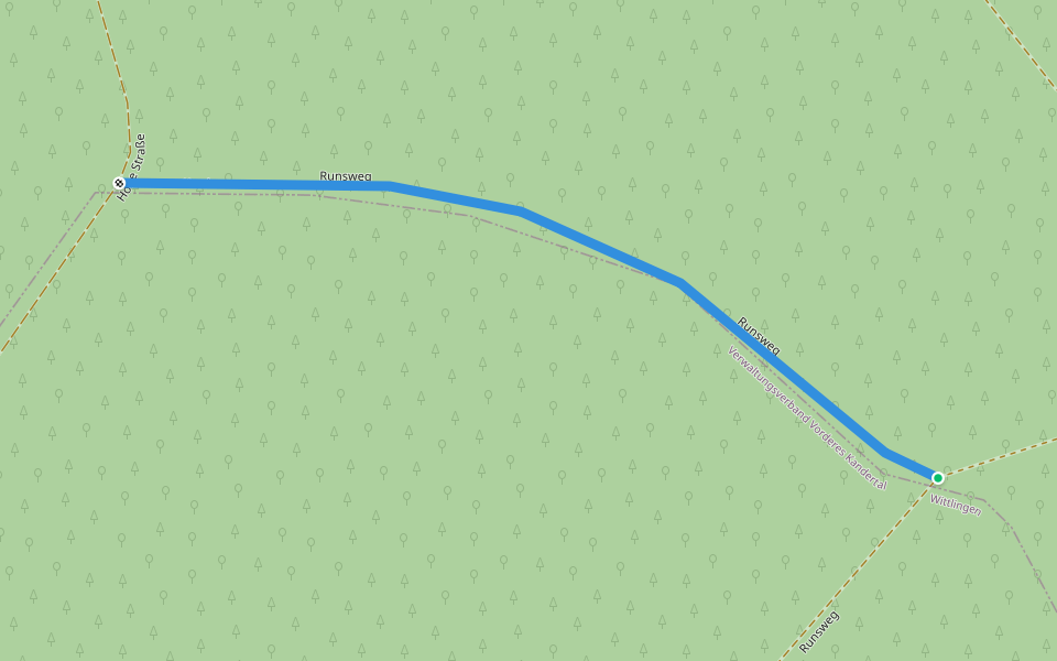 Runsweg walking route map in Kandern