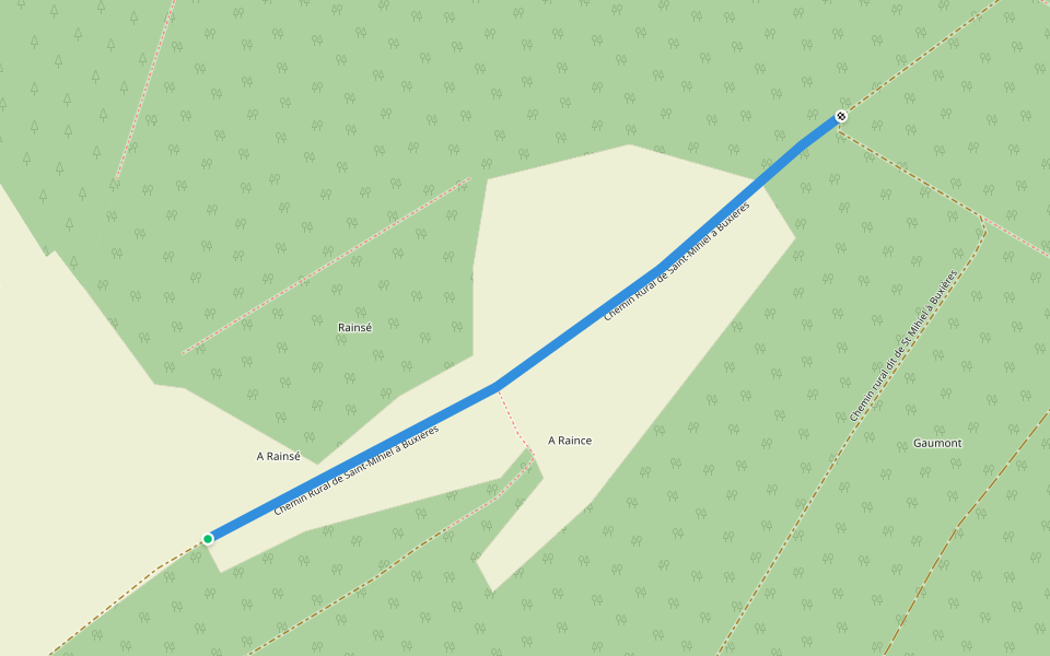 Chemin Rural de Saint-Mihiel à Buxières walking route map in Saint-Mihiel