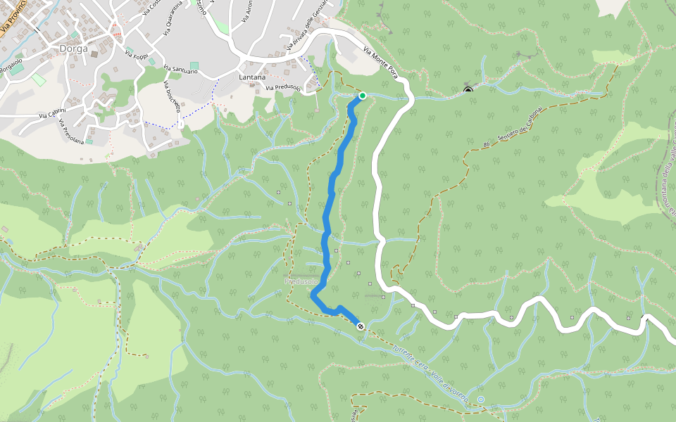 Sentiero basso - Santel di Predusolo