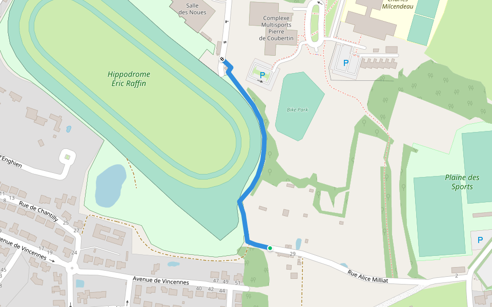 Chemin des Noues walking route map in Challans