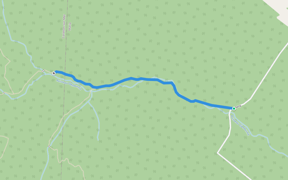 Le Grand Sault walking route map in Maria