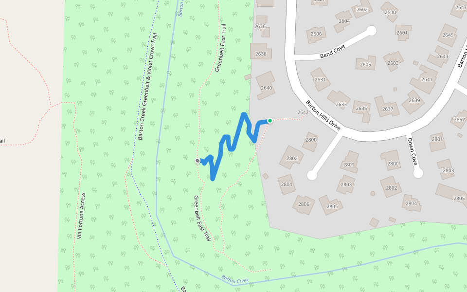 Greenbelt Gus Fruh Entrance Trail