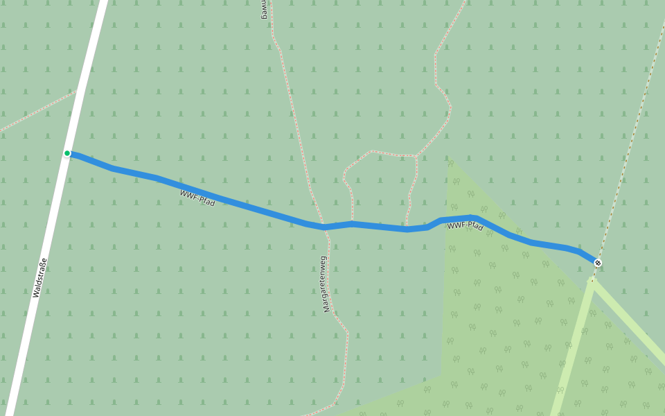 WWF-Pfad walking route map in Gutsbezirk Reinhardswald