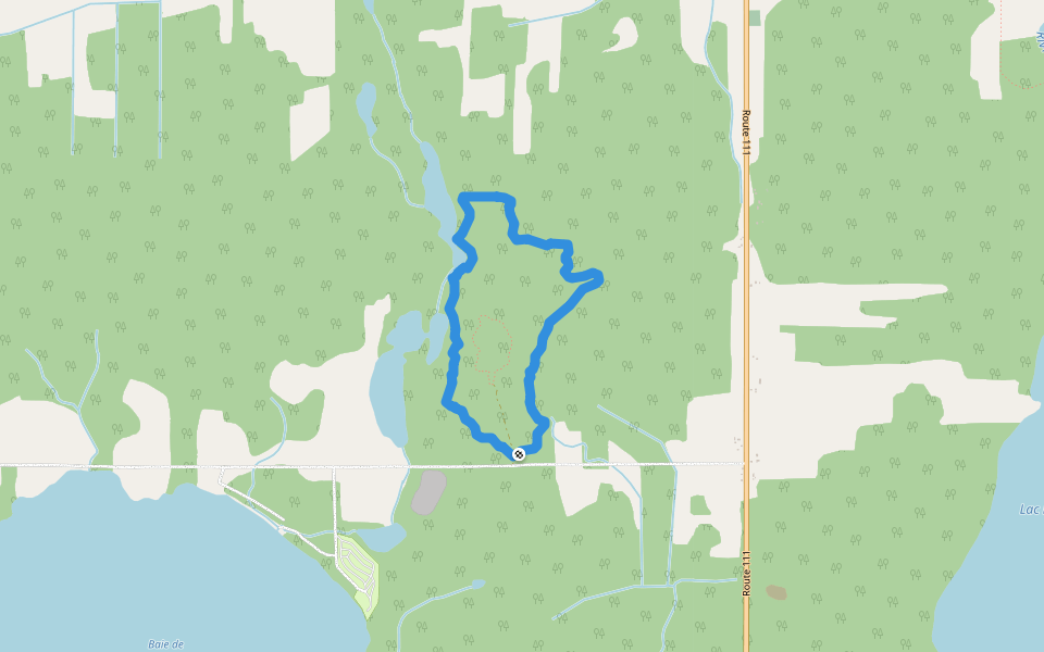 Askikwaj - Sentier des oiseaux walking route map in La Corne