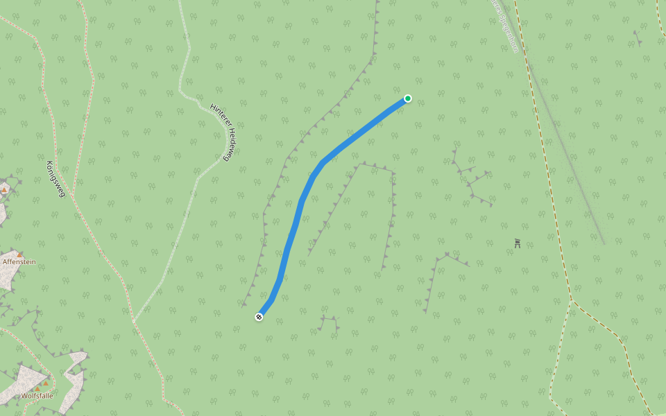 Vordere Naßschlüchte walking route map in Bad Schandau