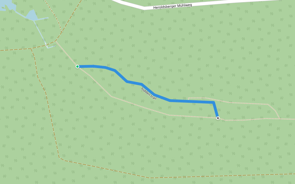 hidden trail walking route map in Geschaidt