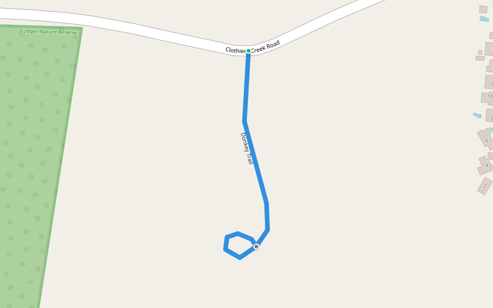 Donkey Trail walking route map in Bogangar