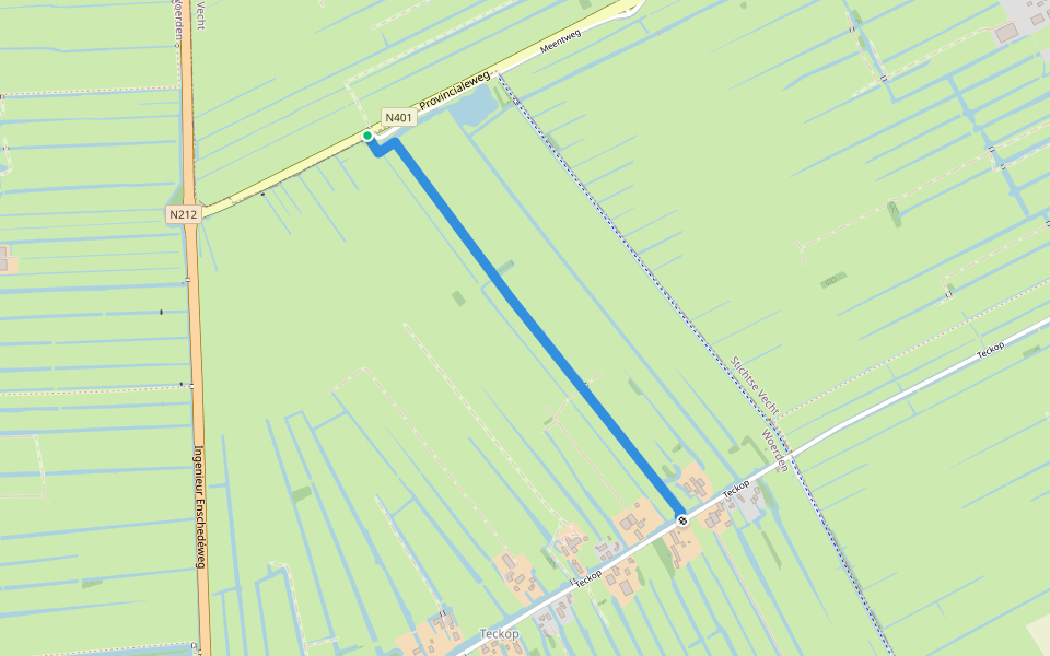 Teckoppad walking route map in Kockengen