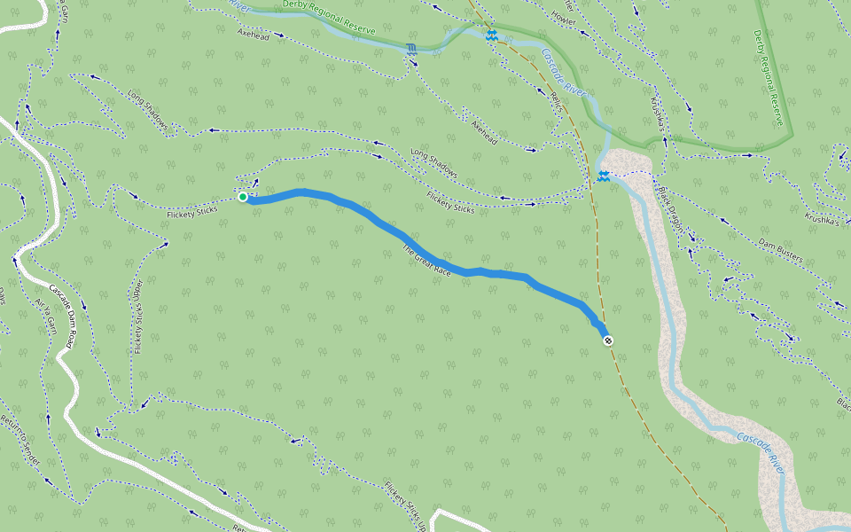 The Great Race walking route map in Derby