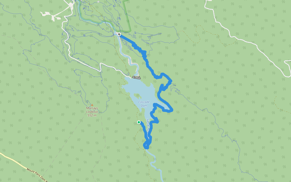 Dam Busters walking route map in Derby