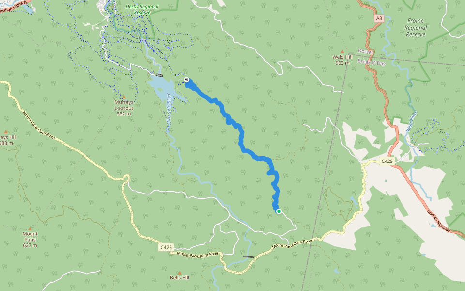 Atlas walking route map in Derby