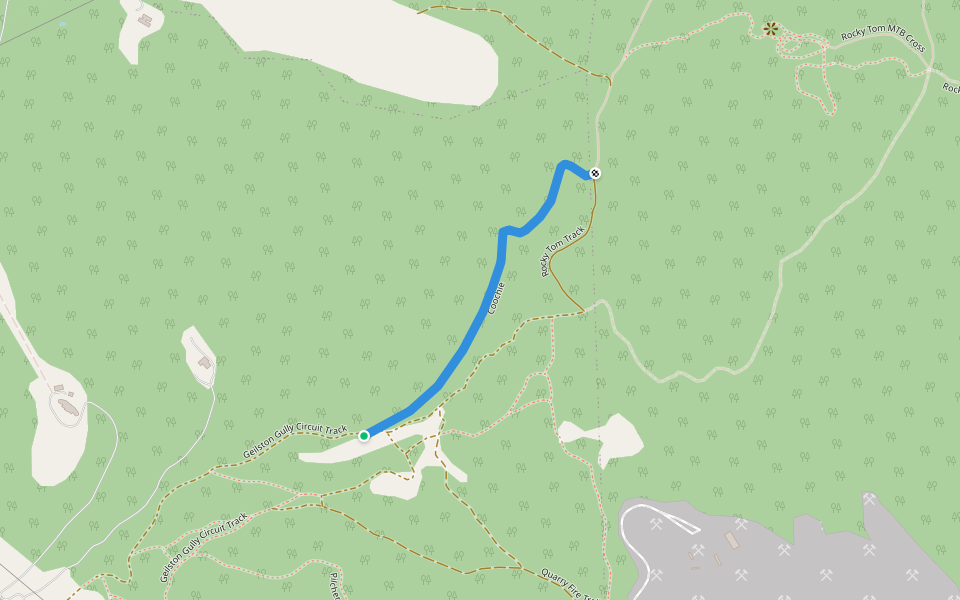 Coochie walking route map in Geilston Bay