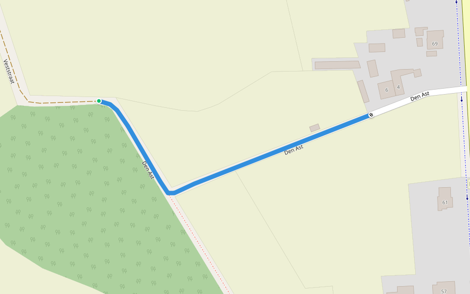 Den Ast walking route map in Westerlo