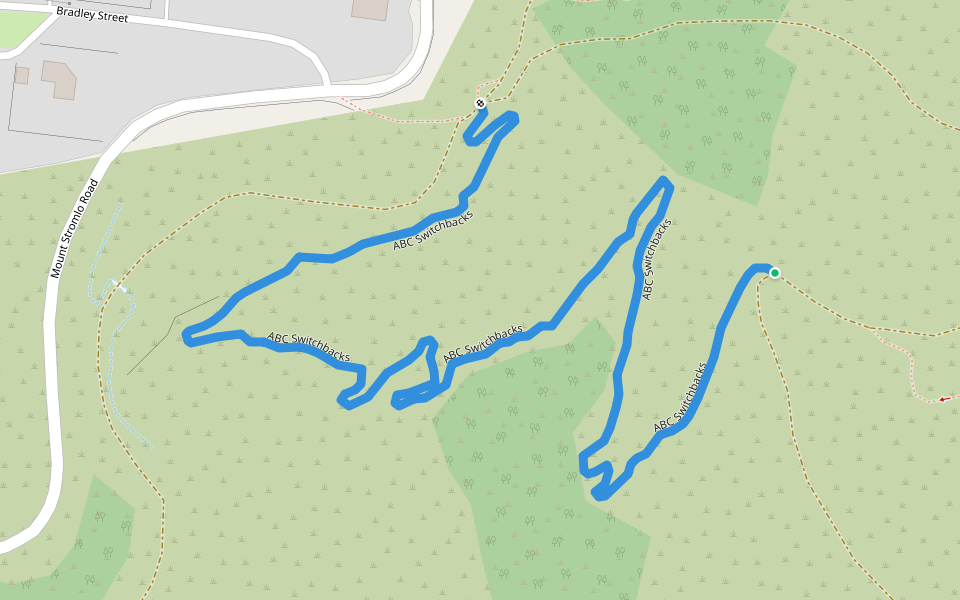 ABC Switchbacks walking route map in Stromlo