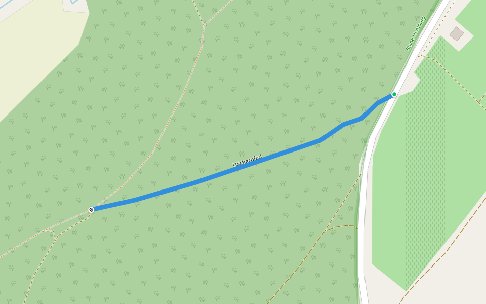 Häckerpfad walking route map in Gössenheim