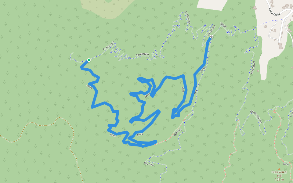 Jaws walking route map in Kaiteriteri