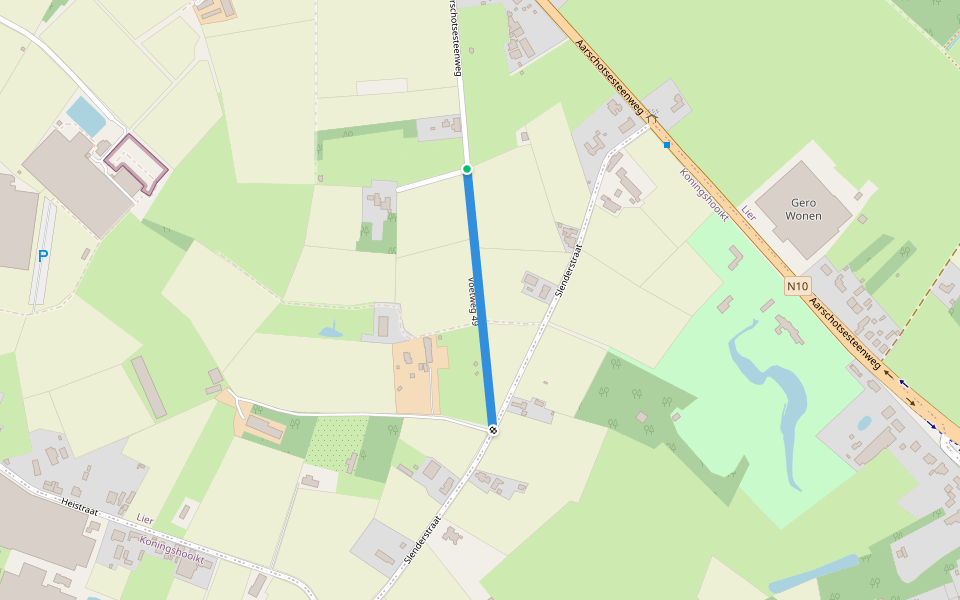 voetweg 49 walking route map in Lier