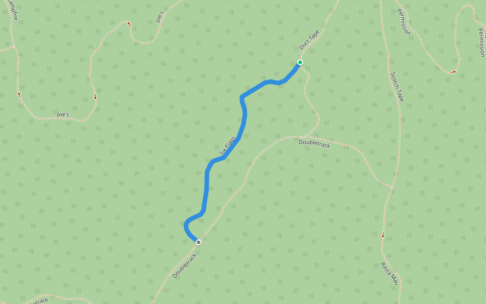 Six Flags walking route map in Waterbury