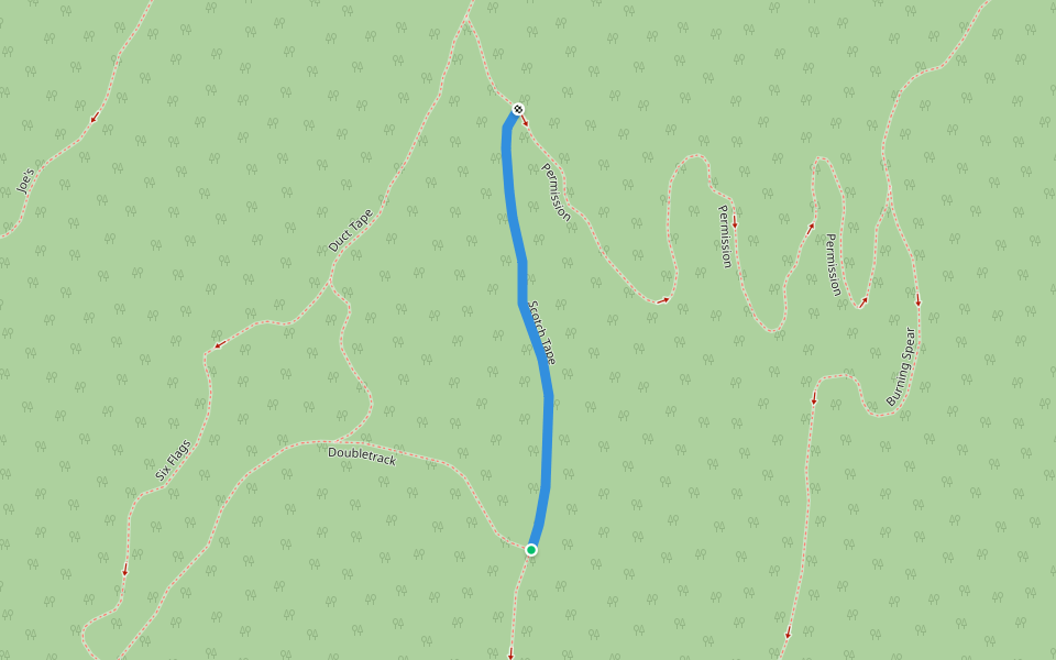 Scotch Tape walking route map in Waterbury