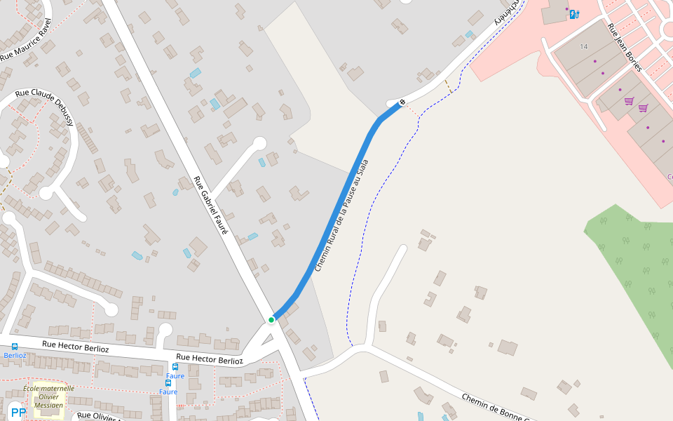 Chemin Rural de la Pause au Siala walking route map in Castres