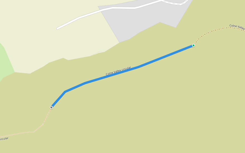 Colne Valley circular walking route map in Marsden