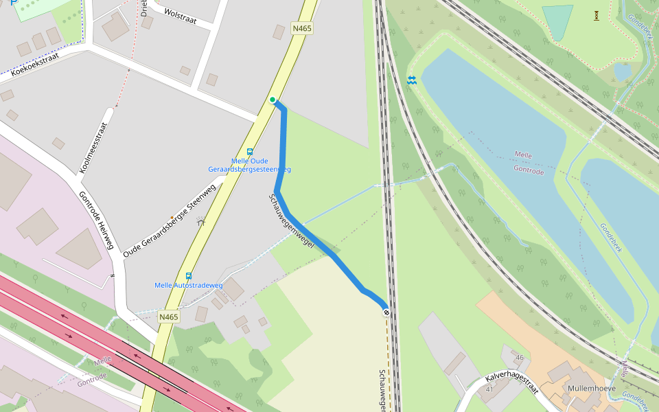 Schauwegemwegel walking route map in Melle