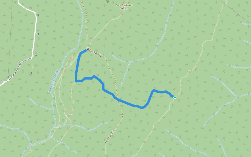 Le Trait carré walking route map in Maria