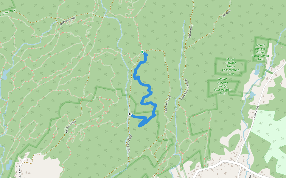 Far Out walking route map in Granby