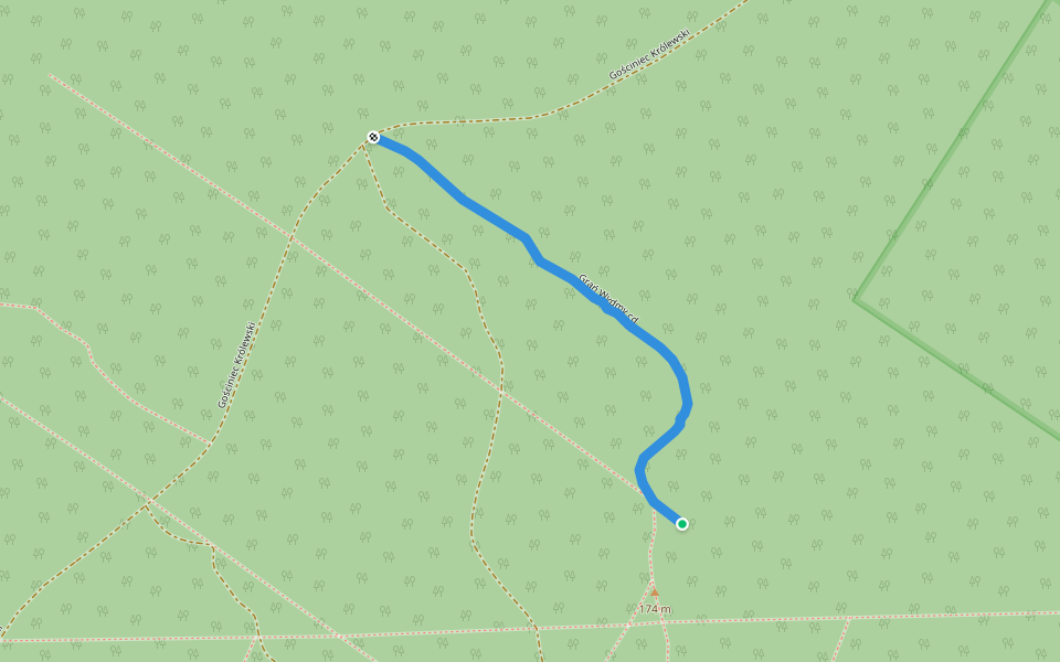 Grań Wydmy cd walking route map in Radom