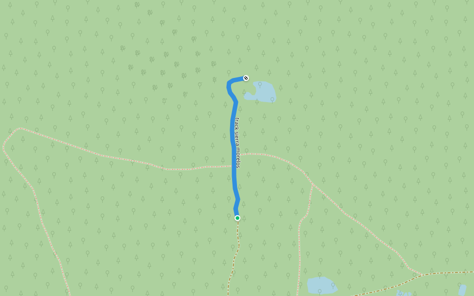 track sierra morelos walking route map in San Mateo Oxtotitlán