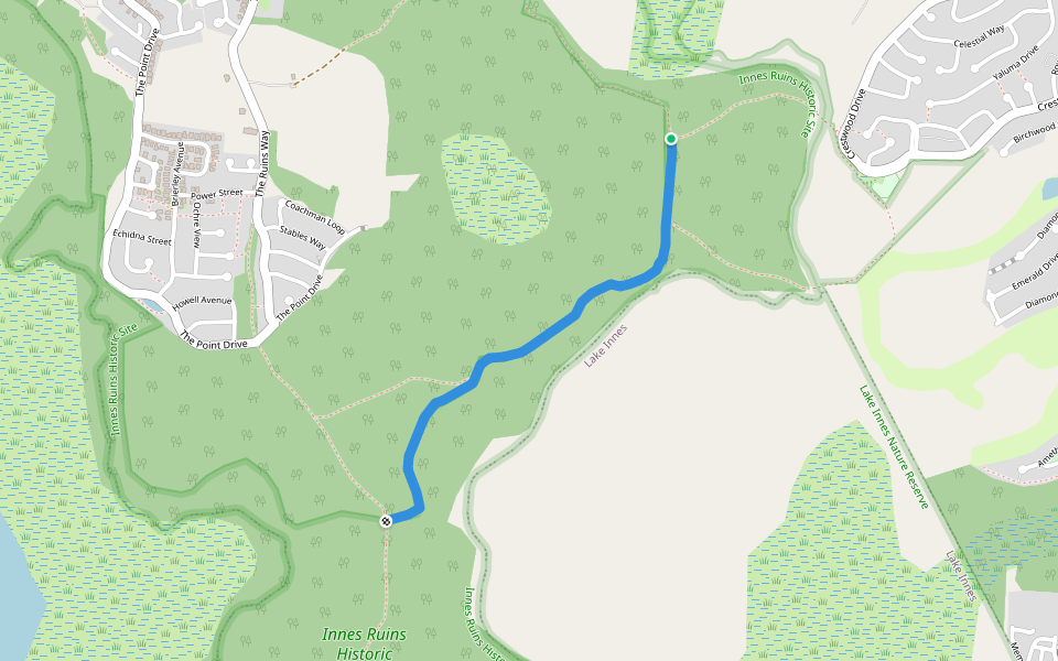 Boundary Trail walking route map in Port Macquarie