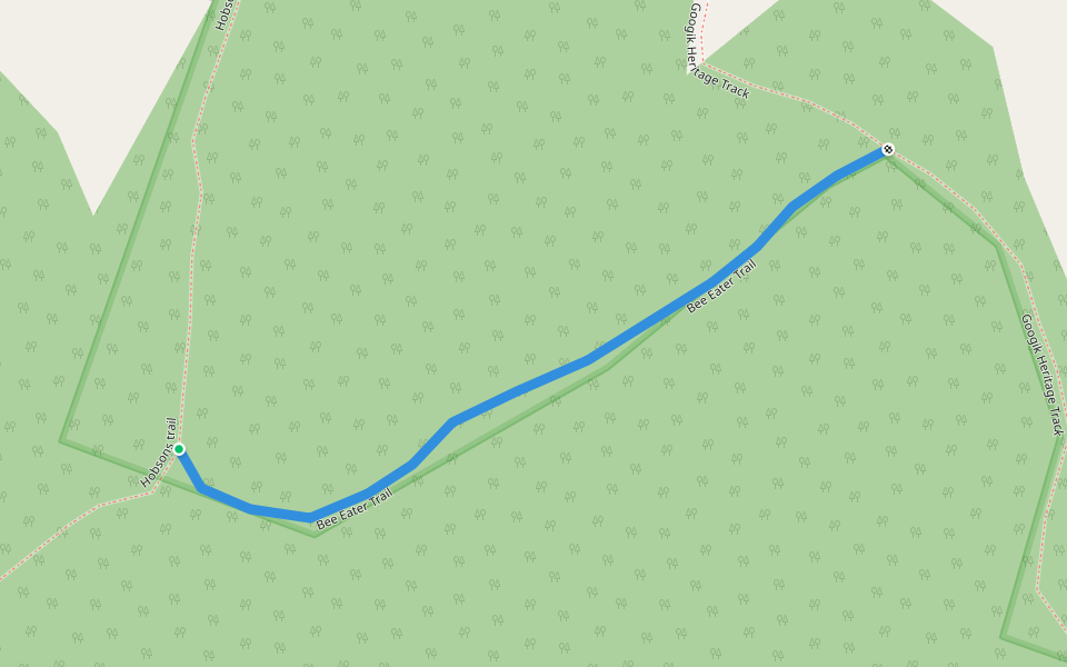 Bee Eater Trail walking route map in Port Macquarie