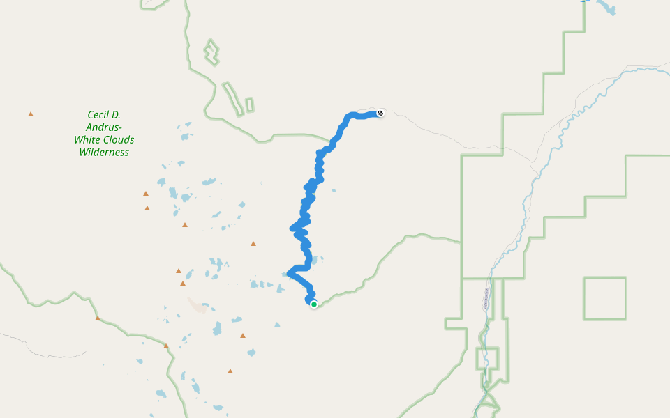 Livingston Mill Castle Divide Trail walking route map in Clayton