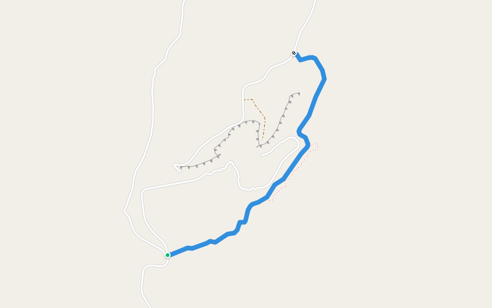 Bike or Motorcycles walking route map in Punta de Agua