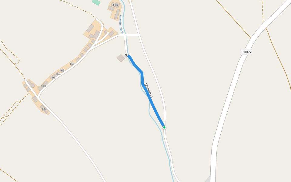 Mühlsteig walking route map in Obermarkersdorf