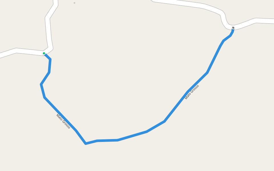 Mato Grosso walking route map in Mpangala