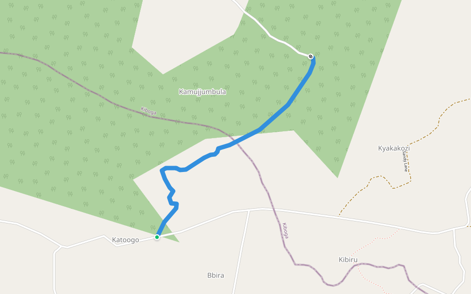 Silicon Valley walking route map in Bulyambide