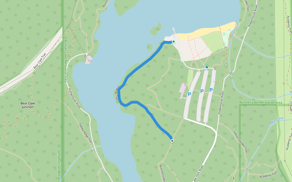 Energy Trail walking route map in Anmore